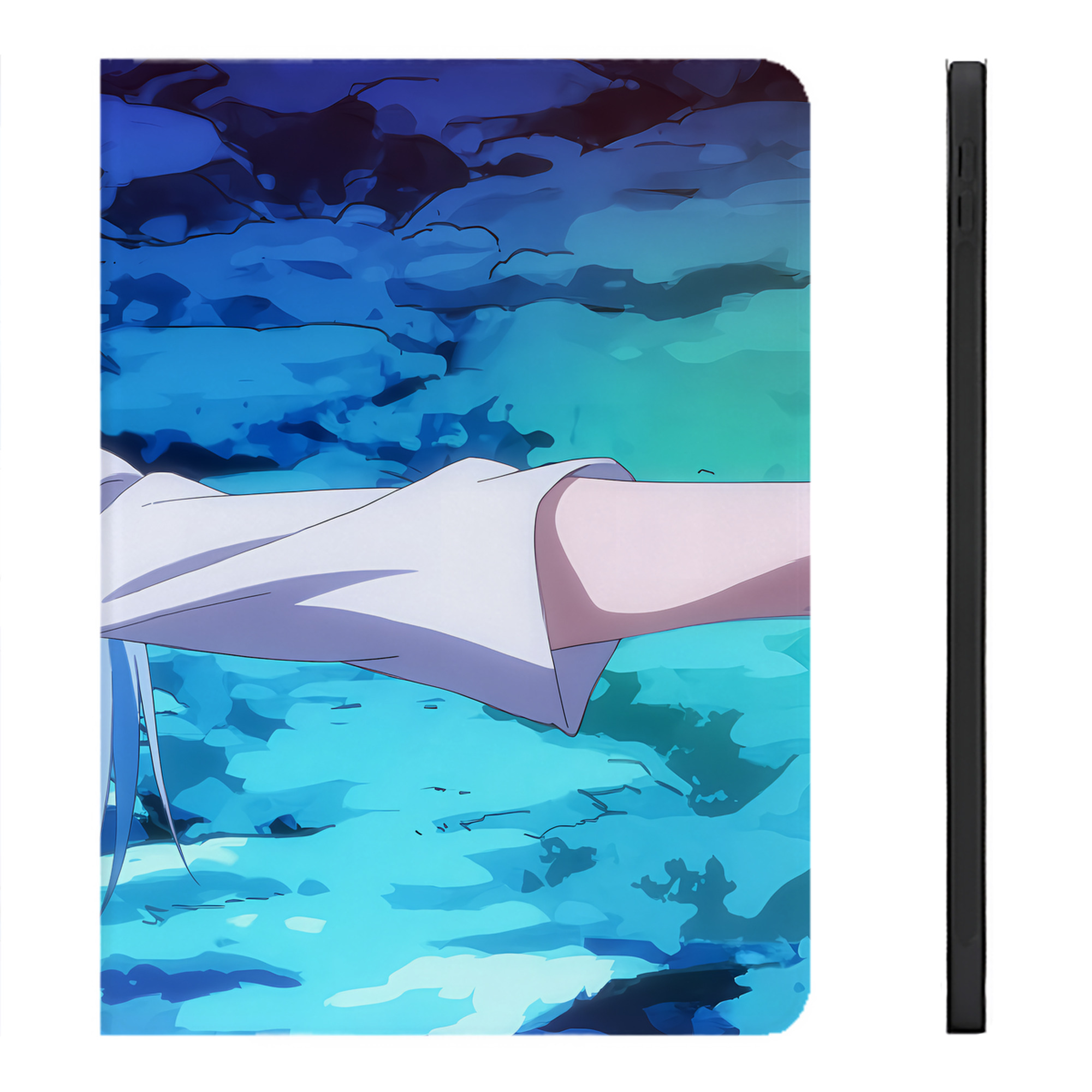 （画像用） 転スラ Regarding Reincarnated to Slime IPadケース ペンホルダー付き ブックスタイルデザイン